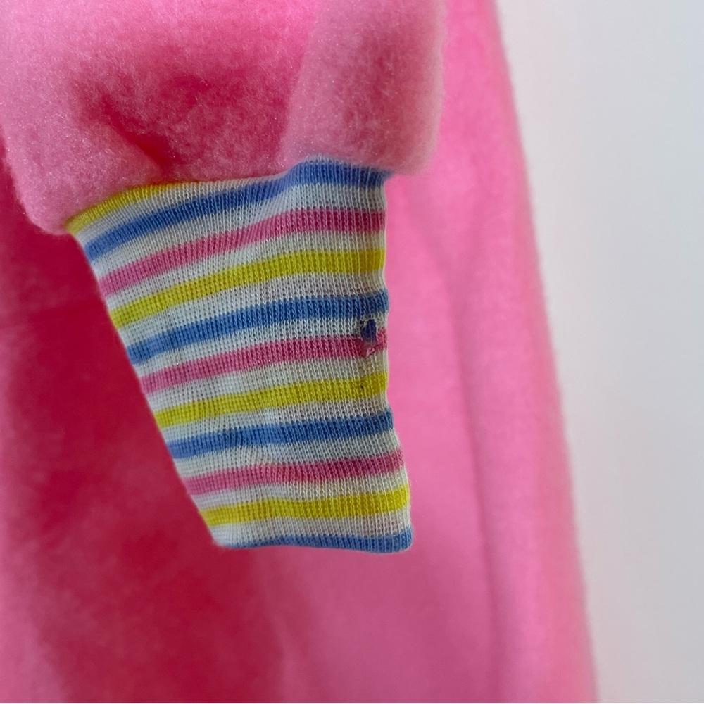 Obion Vintage Pink Fleece Long Robe - Picture 7 of 8